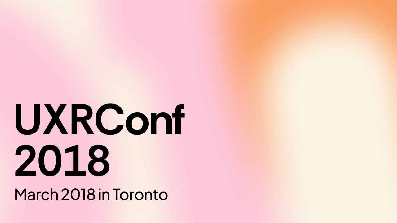 Event UXRConf 2018