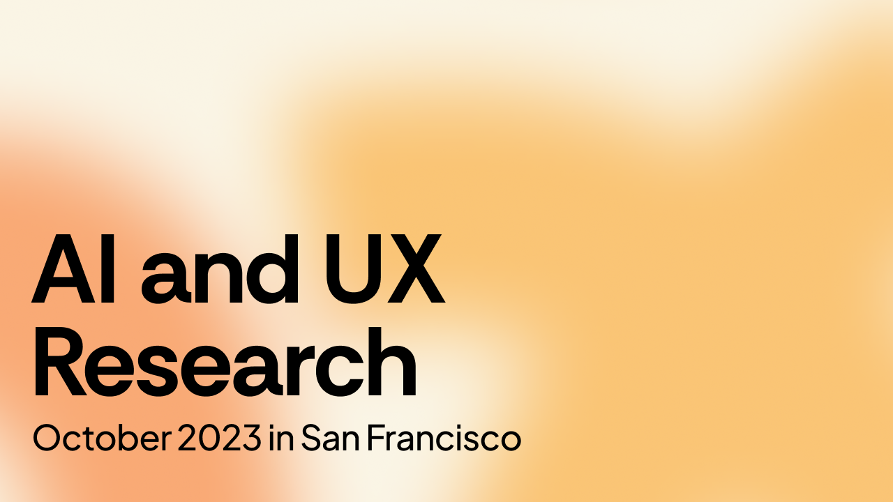 Event AI and UX Research