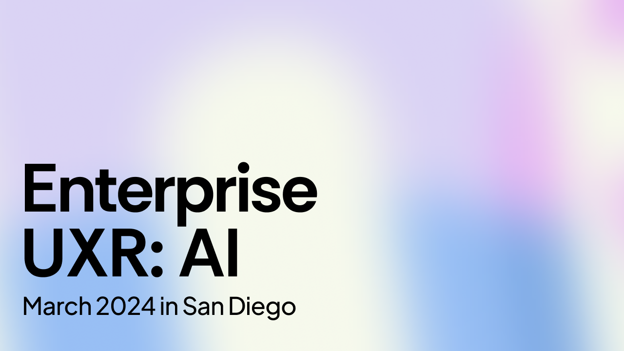 Event Enterprise UXR-AI