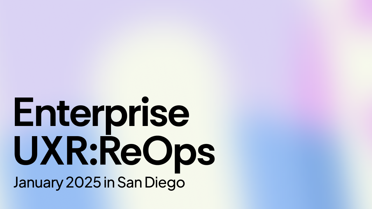Event Enterprise UXR-ReOps